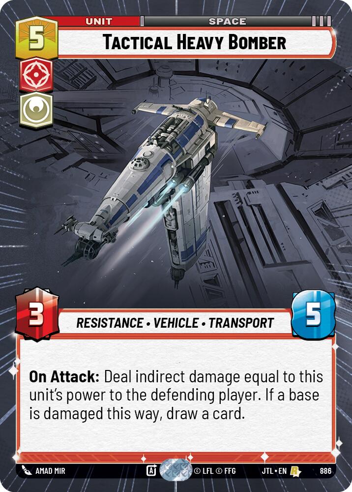 {SW-R}Tactical Heavy Bomber (Hyperspace Foil) (886) [Jump to Lightspeed]