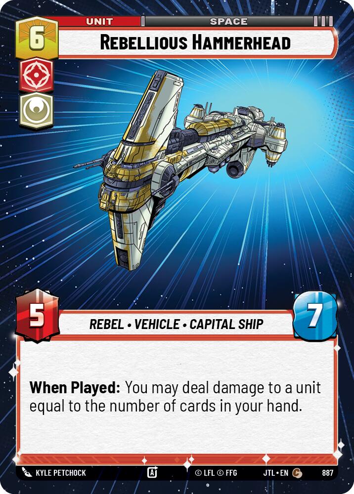 {SW-C}Rebellious Hammerhead (Hyperspace Foil) (887) [Jump to Lightspeed]