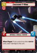 {SW-C}Crackshot V-Wing (Hyperspace Foil) (892) [Jump to Lightspeed]