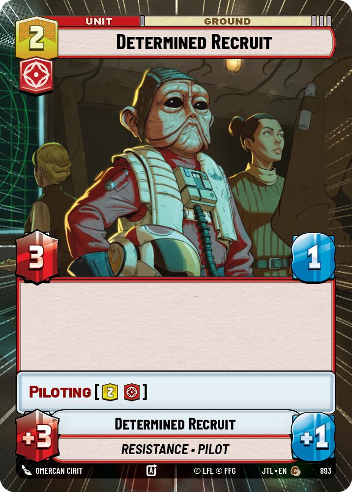 {SW-C}Determined Recruit (Hyperspace Foil) (893) [Jump to Lightspeed]