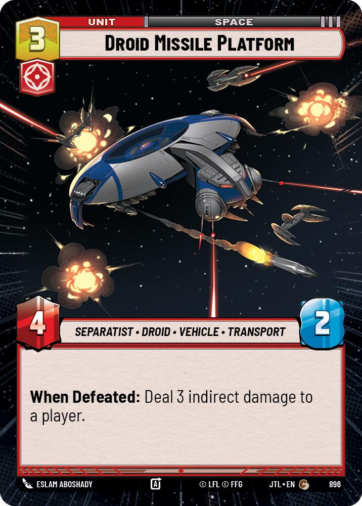 {SW-C}Droid Missile Platform (Hyperspace Foil) (896) [Jump to Lightspeed]