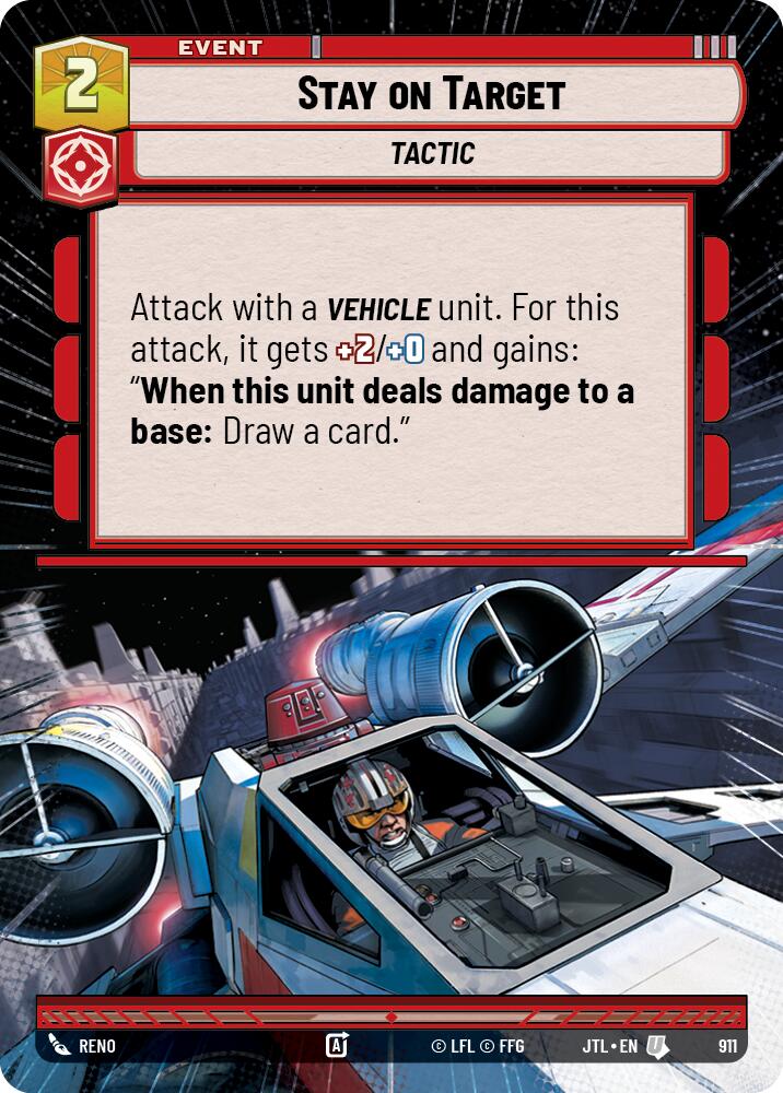 {SW-C}Stay on Target (Hyperspace Foil) (911) [Jump to Lightspeed]