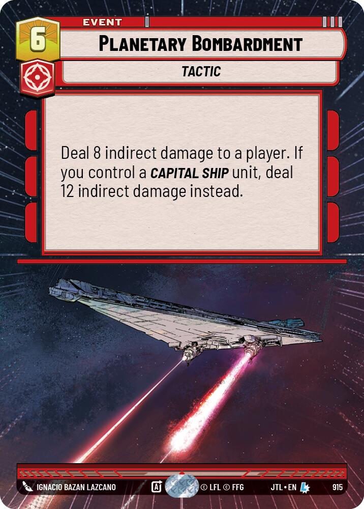 {SW-R}Planetary Bombardment (Hyperspace Foil) (915) [Jump to Lightspeed]