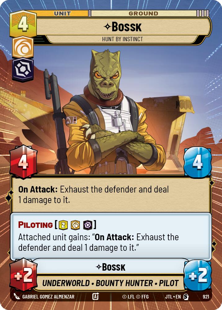 {SW-R}Bossk - Hunt By Instinct (Hyperspace Foil) (921) [Jump to Lightspeed]