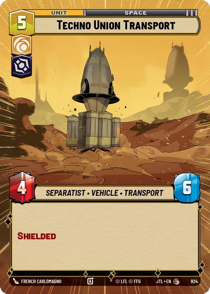 {SW-C}Techno Union Transport (Hyperspace Foil) (924) [Jump to Lightspeed]