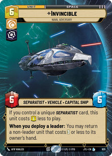 {SW-R}Invincible - Naval Adversary (Hyperspace Foil) (925) [Jump to Lightspeed]