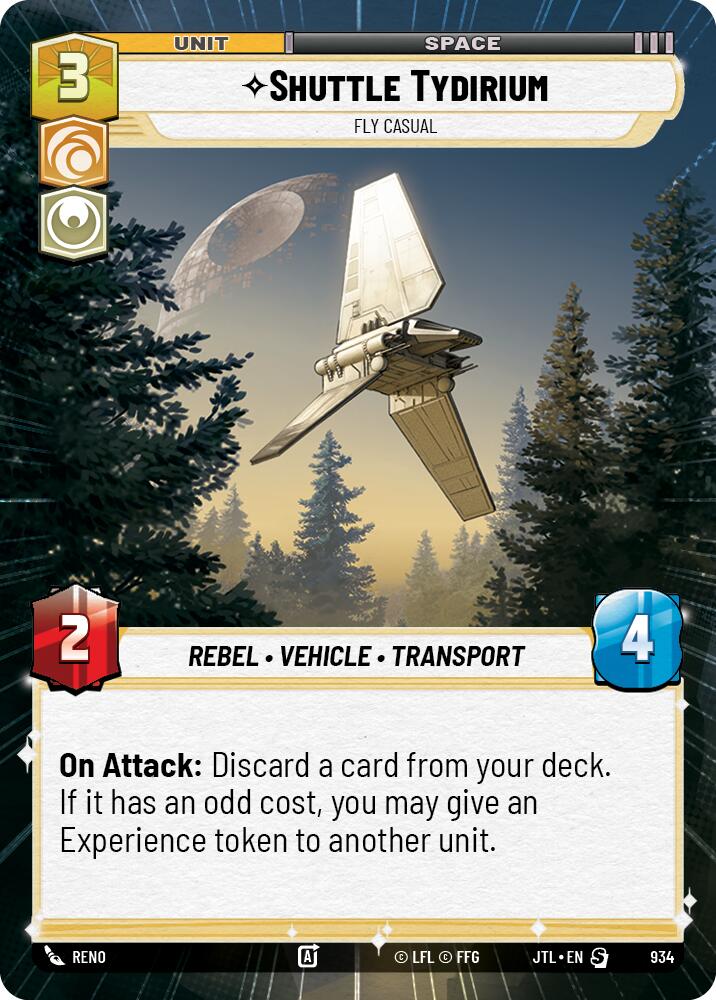 {SW-R}Shuttle Tydirium - Fly Casual (Hyperspace Foil) (934) [Jump to Lightspeed]