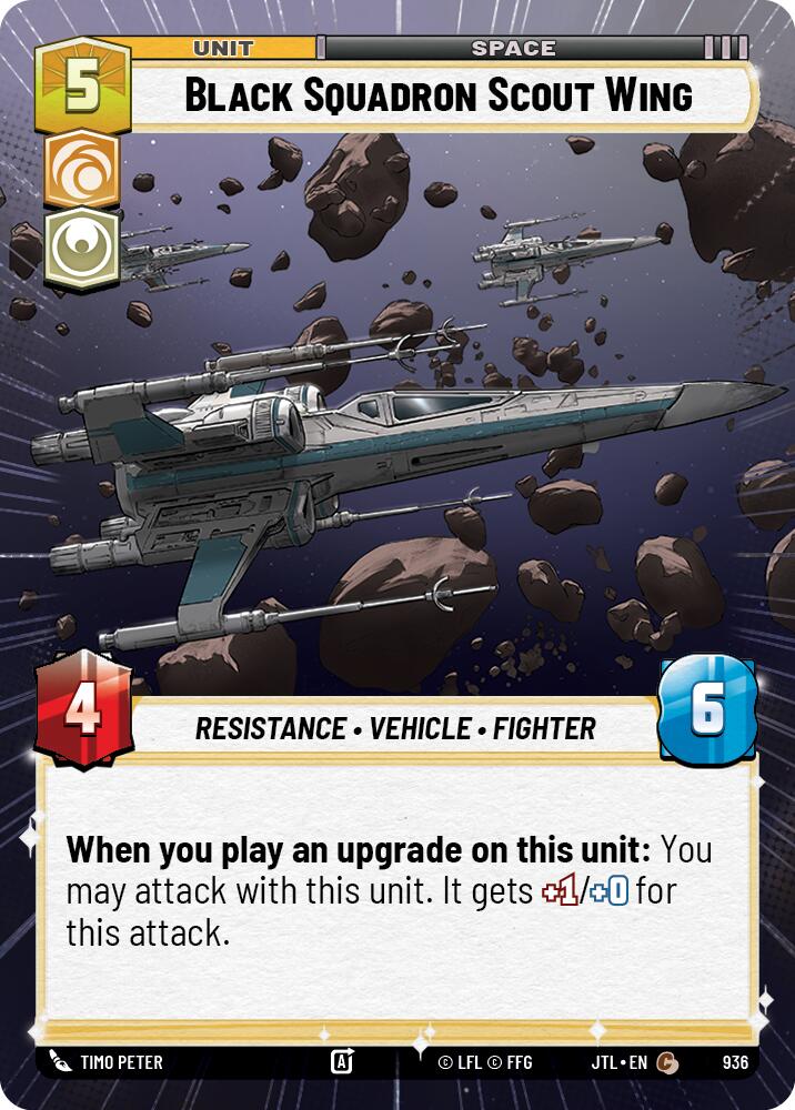 {SW-C}Black Squadron Scout Wing (Hyperspace Foil) (936) [Jump to Lightspeed]