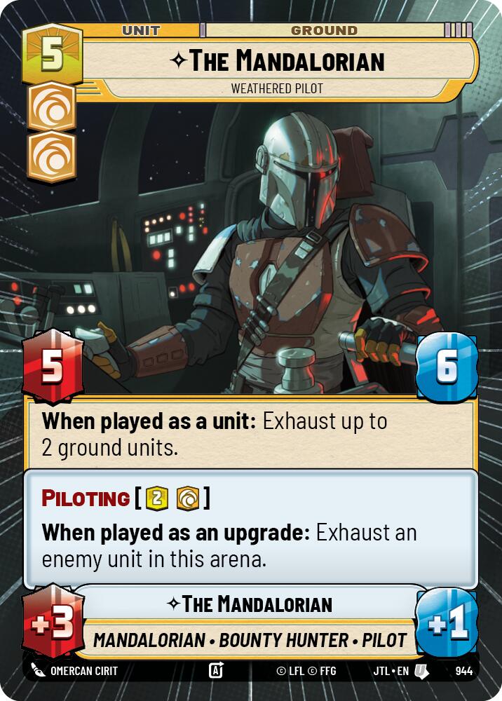 {SW-C}The Mandalorian - Weathered Pilot (Hyperspace Foil) (944) [Jump to Lightspeed]