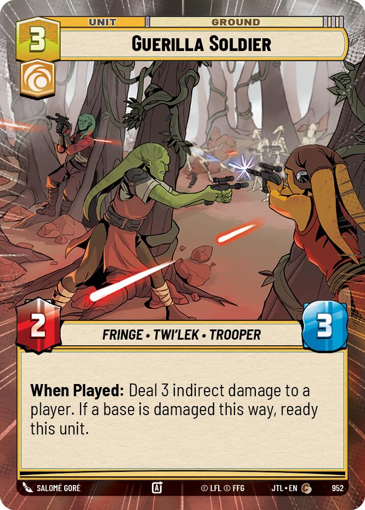 {SW-C}Guerilla Soldier (Hyperspace Foil) (952) [Jump to Lightspeed]