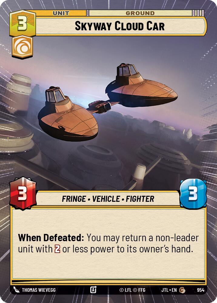 {SW-C}Skyway Cloud Car (Hyperspace Foil) (954) [Jump to Lightspeed]