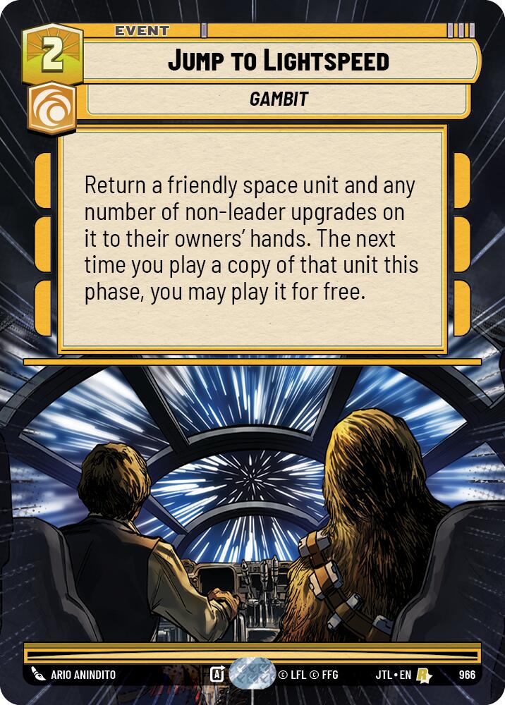 {SW-R}Jump to Lightspeed (Hyperspace Foil) (966) [Jump to Lightspeed]