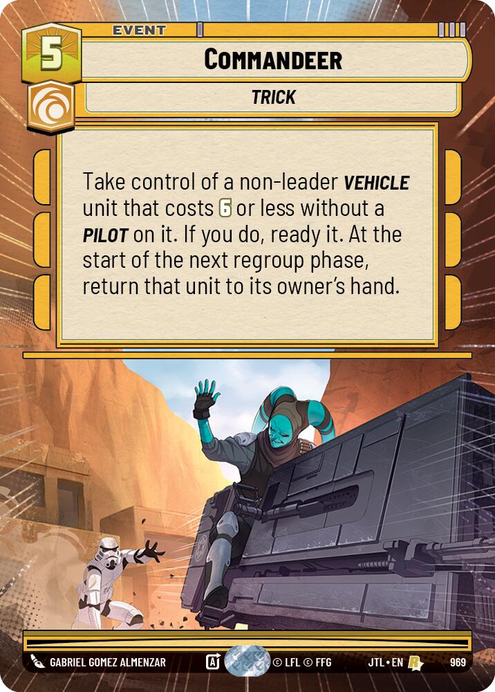 {SW-R}Commandeer (Hyperspace Foil) (969) [Jump to Lightspeed]