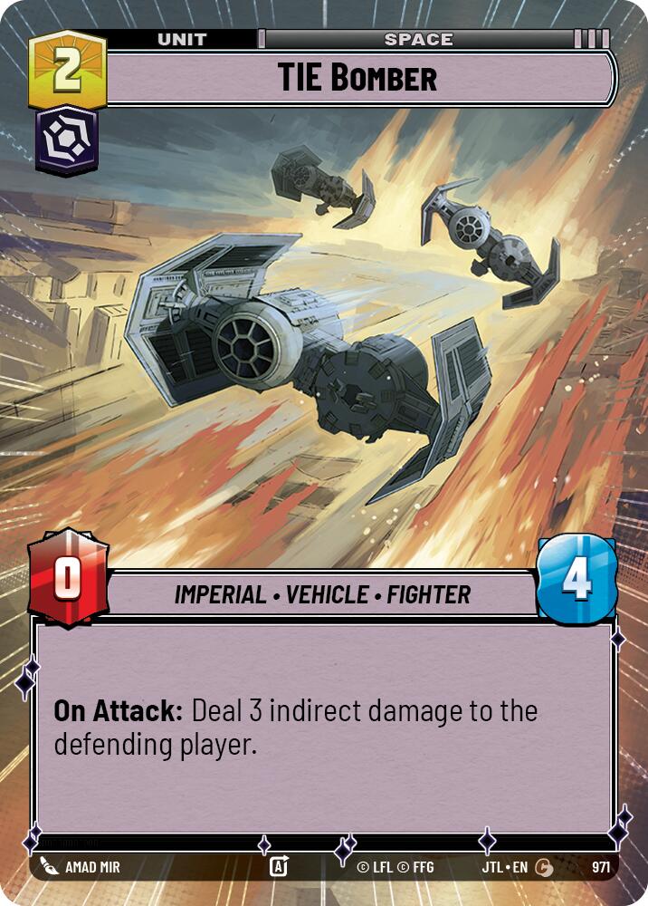 {SW-C}TIE Bomber (Hyperspace Foil) (971) [Jump to Lightspeed]