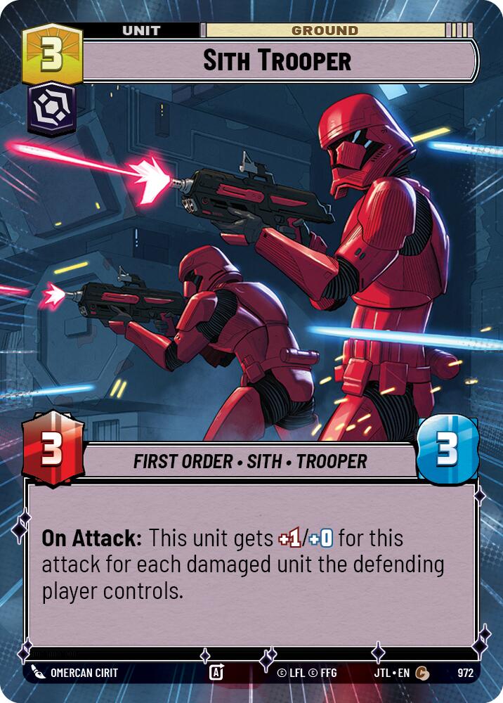 {SW-C}Sith Trooper (Hyperspace Foil) (972) [Jump to Lightspeed]