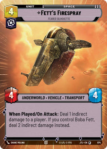{SW-R}Fett's Firespray - Feared Silhouette (Hyperspace Foil) (974) [Jump to Lightspeed]