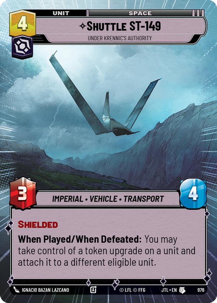 {SW-C}Shuttle ST-149 - Under Krennic's Authority (Hyperspace Foil) (976) [Jump to Lightspeed]