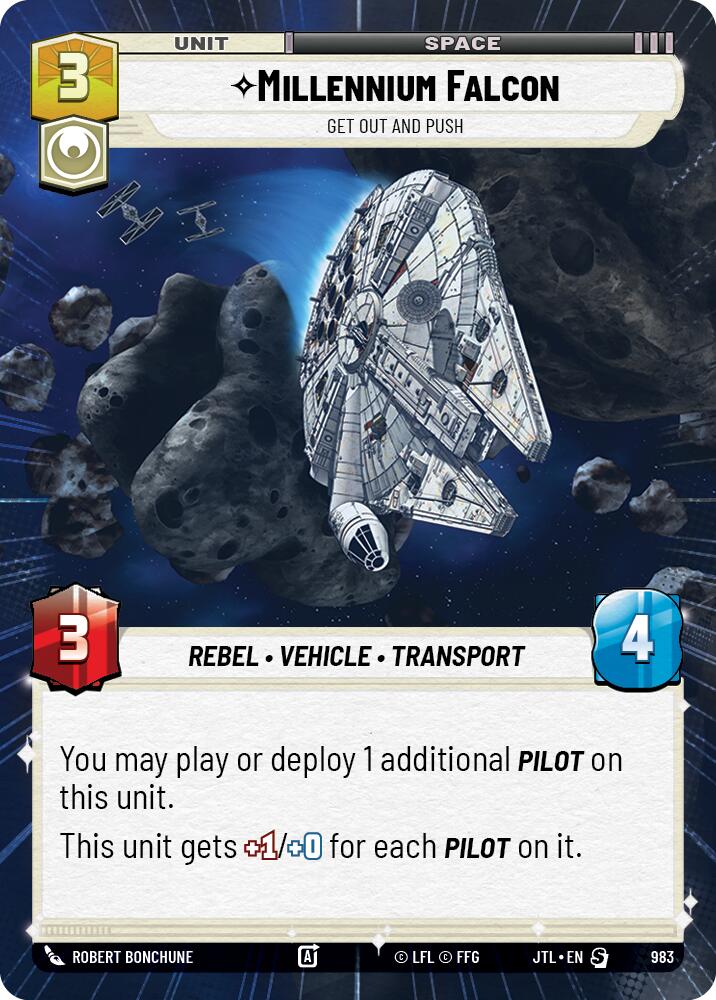 {SW-R}Millennium Falcon - Get Out And Push (Hyperspace Foil) (983) [Jump to Lightspeed]