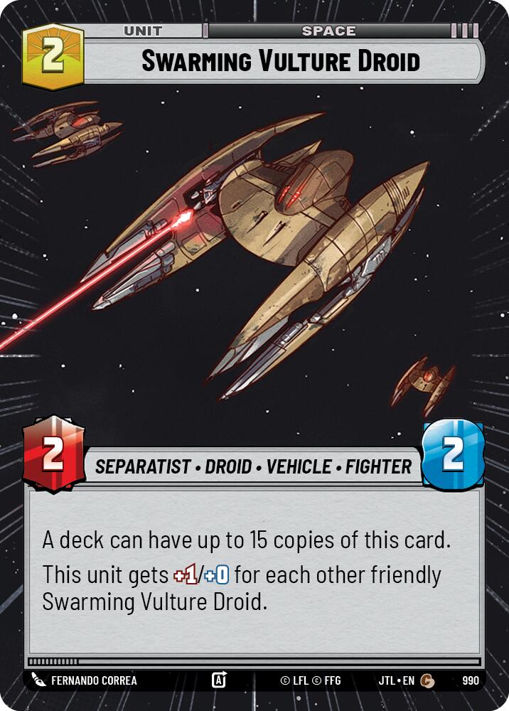 {SW-C}Swarming Vulture Droid (Hyperspace Foil) (990) [Jump to Lightspeed]