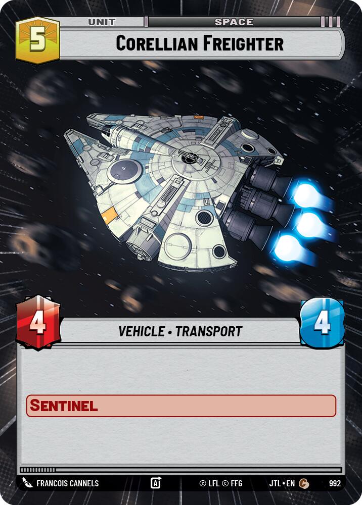 {SW-C}Corellian Freighter (Hyperspace Foil) (992) [Jump to Lightspeed]