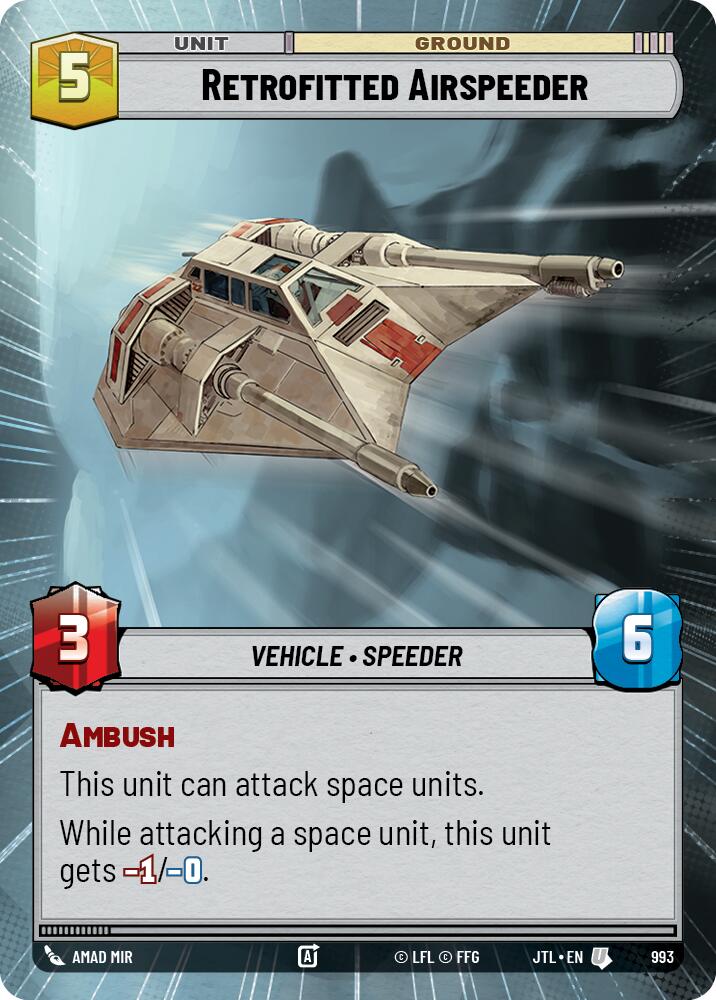 {SW-C}Retrofitted Airspeeder (Hyperspace Foil) (993) [Jump to Lightspeed]