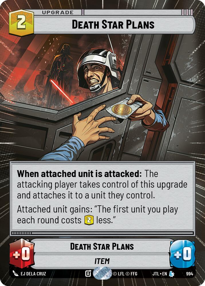 {SW-R}Death Star Plans (Hyperspace Foil) (994) [Jump to Lightspeed]