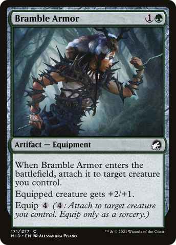 {C} Bramble Armor [Innistrad: Midnight Hunt][MID 171]