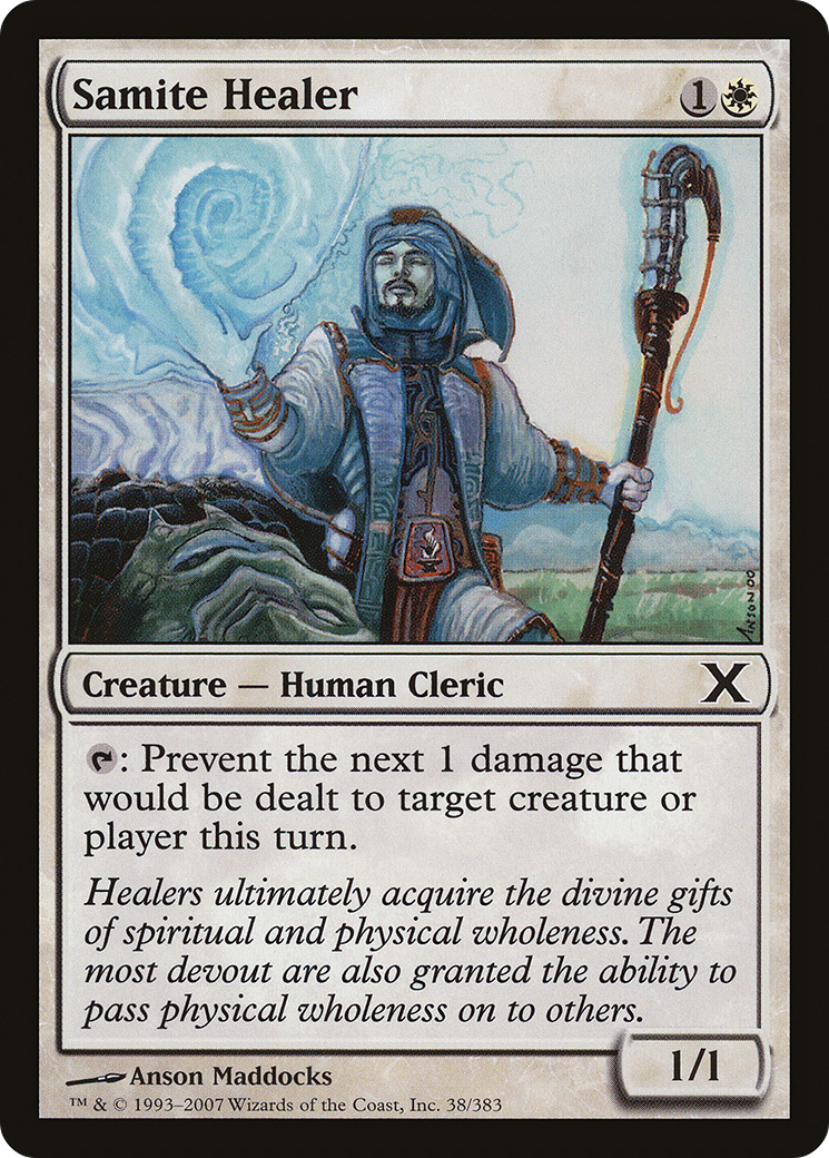{C} Samite Healer [Tenth Edition][10E 038]