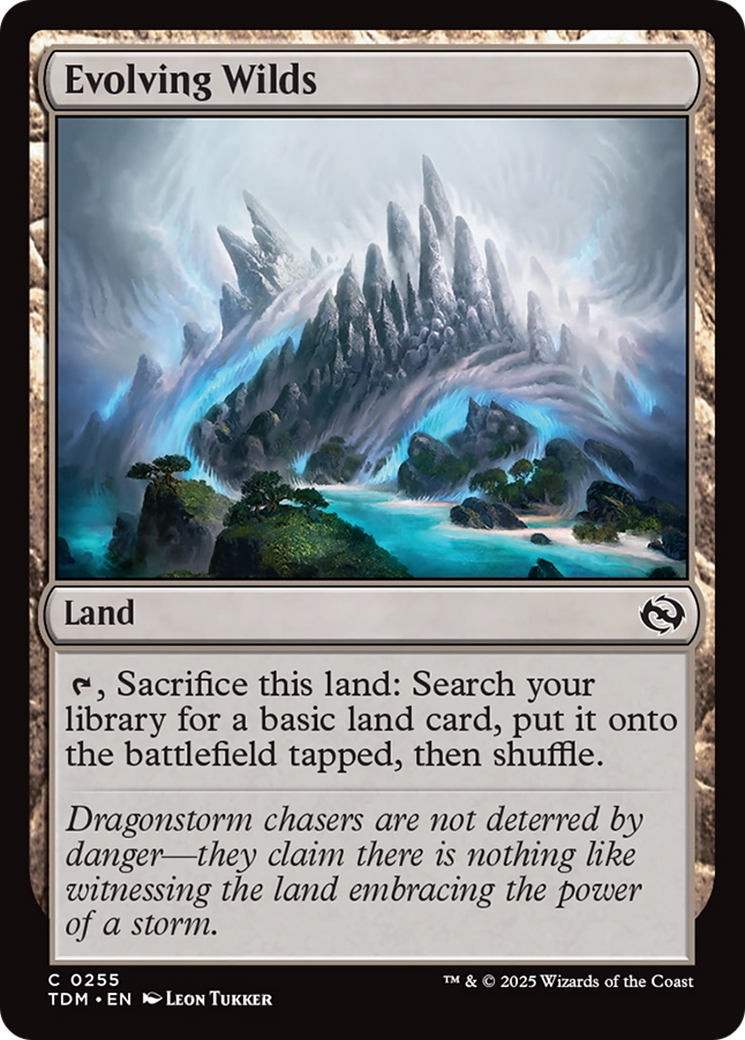 {@C} Evolving Wilds [Tarkir: Dragonstorm][TDM 255]