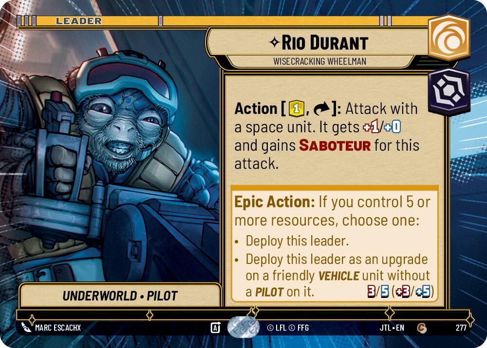 {SW-LD}Rio Durant - Wisecrack Wheelman (Hyperspace) (277) [Jump to Lightspeed]
