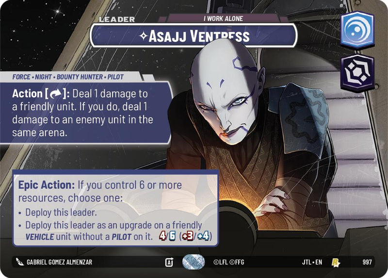 {SW-SH}Asajj Ventress - I Work Alone (Showcase) (997) [Jump to Lightspeed]