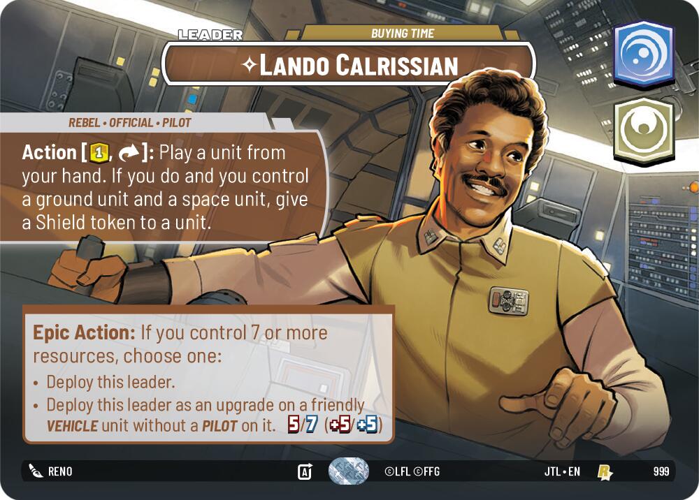 {SW-SH}Lando Calrissian - Buying Time (Showcase) (999) [Jump to Lightspeed]