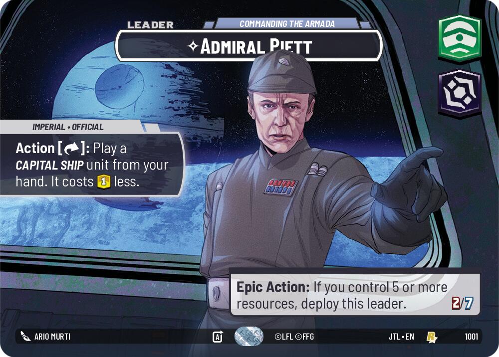{SW-SH}Admiral Piett - Commanding the Armada (Showcase) (1001) [Jump to Lightspeed]
