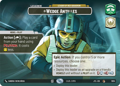 {SW-SH}Wedge Antilles - Leader of Red Squadron (Showcase) (1004) [Jump to Lightspeed]