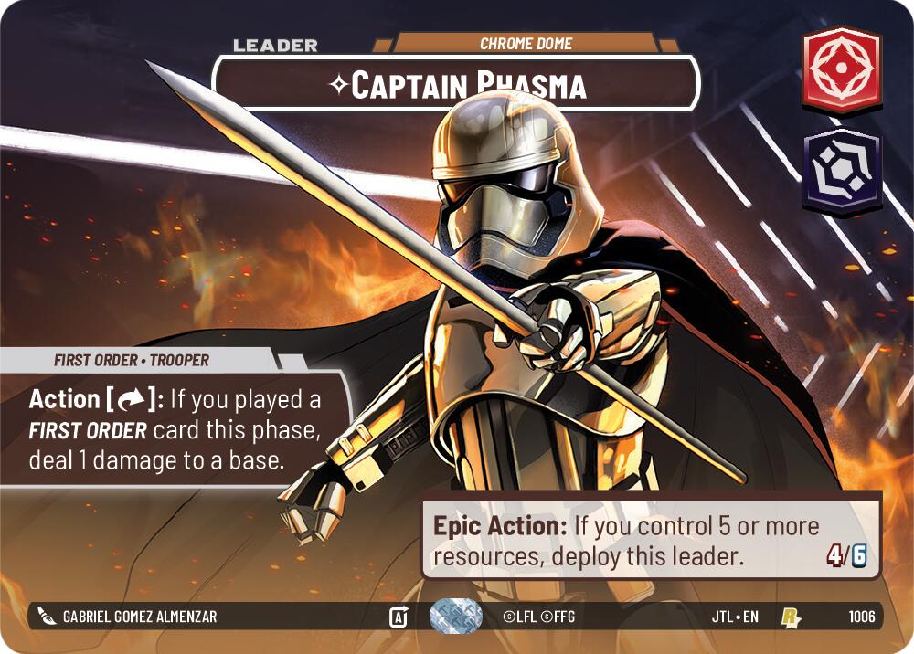 {SW-SH}Captain Phasma - Chrome Dome (Showcase) (1006) [Jump to Lightspeed]