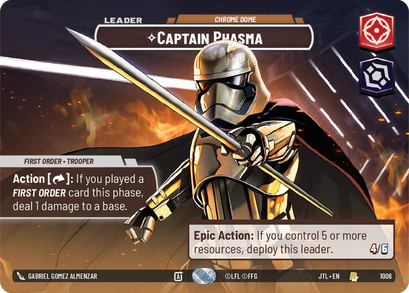 {SW-SH}Captain Phasma - Chrome Dome (Showcase) (1006) [Jump to Lightspeed]