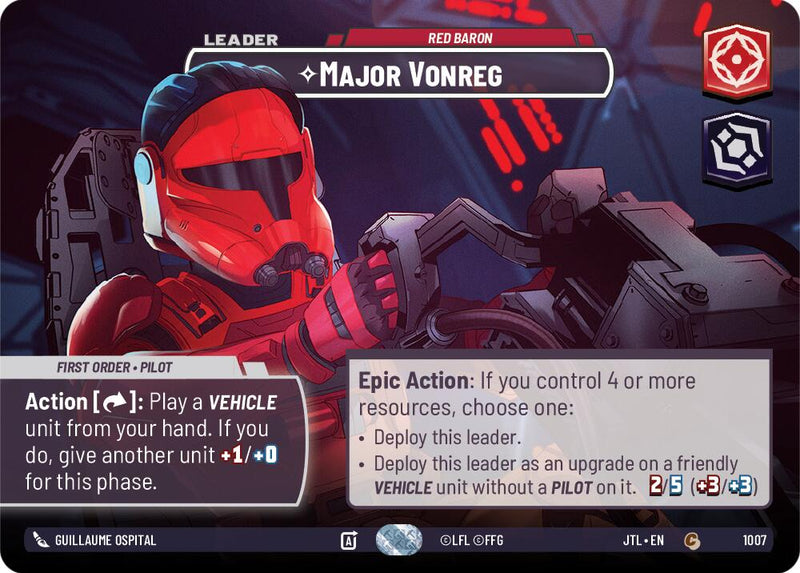 {SW-SH}Major Vonreg - Red Baron (Showcase) (1007) [Jump to Lightspeed]