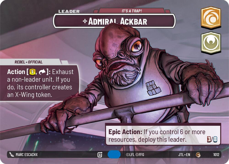 {SW-SH}Admiral Ackbar - It's A Trap! (Showcase) (1012) [Jump to Lightspeed]