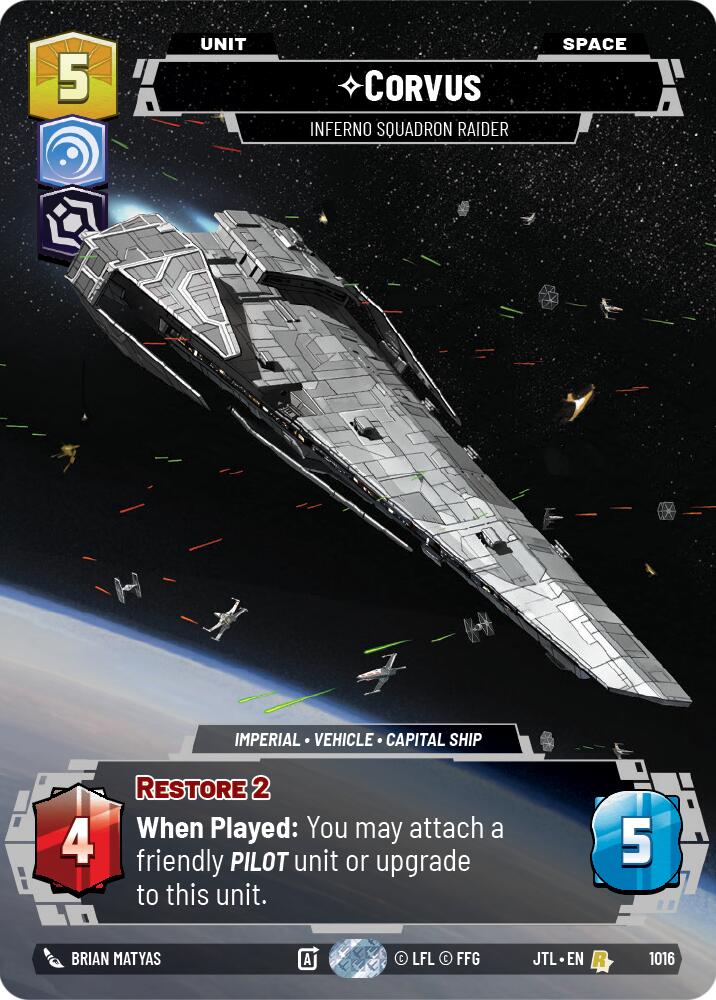 {SW-R}Corvus - Inferno Squadron Raider (Prestige) (1016) [Jump to Lightspeed]