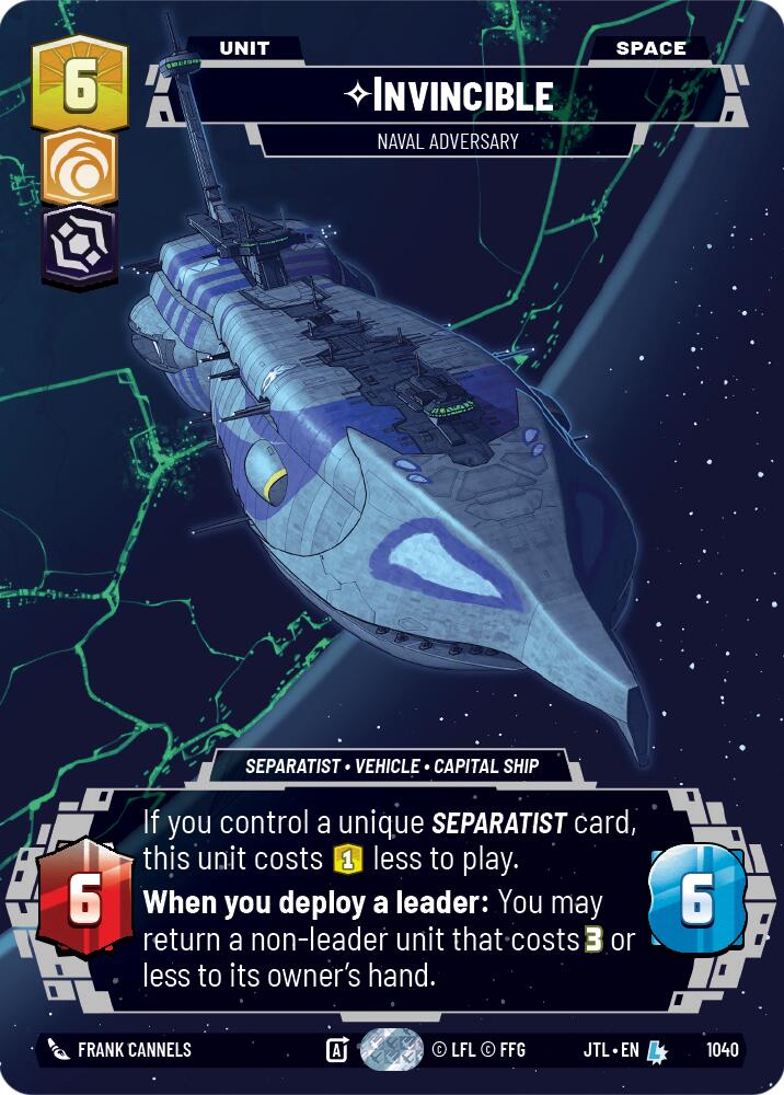 {SW-R}Invincible - Naval Adversary (Prestige) (1040) [Jump to Lightspeed]