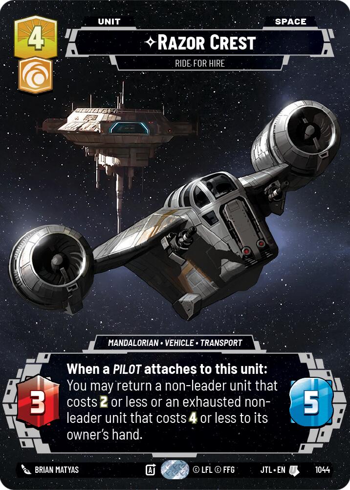 {SW-C}Razor Crest - Ride For Hire (Prestige) (1044) [Jump to Lightspeed]