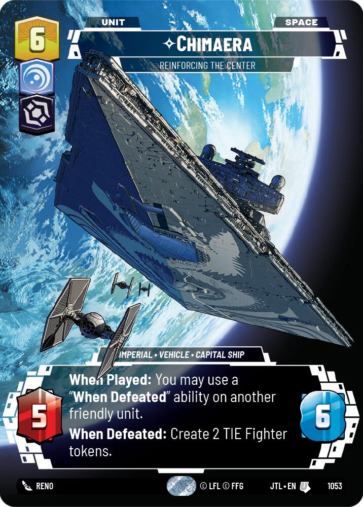 {SW-C}Chimaera - Reinforcing the Center (Prestige Foil) (1053) [Jump to Lightspeed]