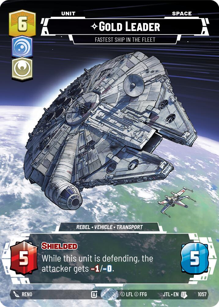 {SW-C}Gold Leader - Fastest Ship in the Fleet (Prestige Foil) (1057) [Jump to Lightspeed]