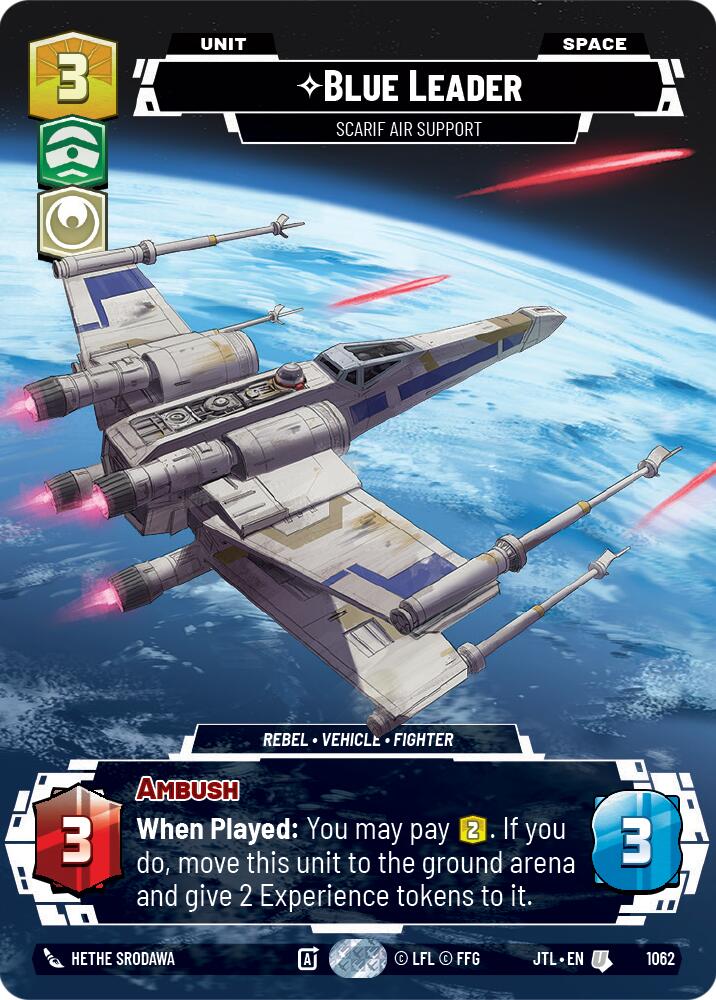 {SW-C}Blue Leader - Scarif Air Support (Prestige Foil) (1062) [Jump to Lightspeed]