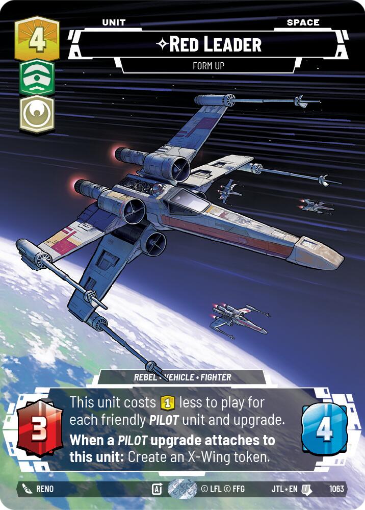 {SW-C}Red Leader - Form Up (Prestige Foil) (1063) [Jump to Lightspeed]