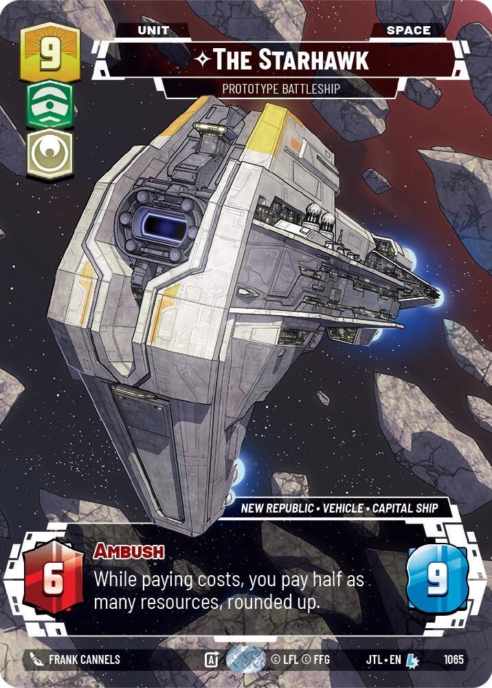 {SW-R}The Starhawk - Prototype Battleship (Prestige Foil) (1065) [Jump to Lightspeed]