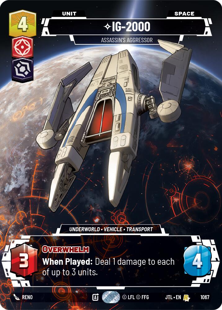 {SW-R}IG-2000 - Assassin's Aggressor (Prestige Foil) (1067) [Jump to Lightspeed]