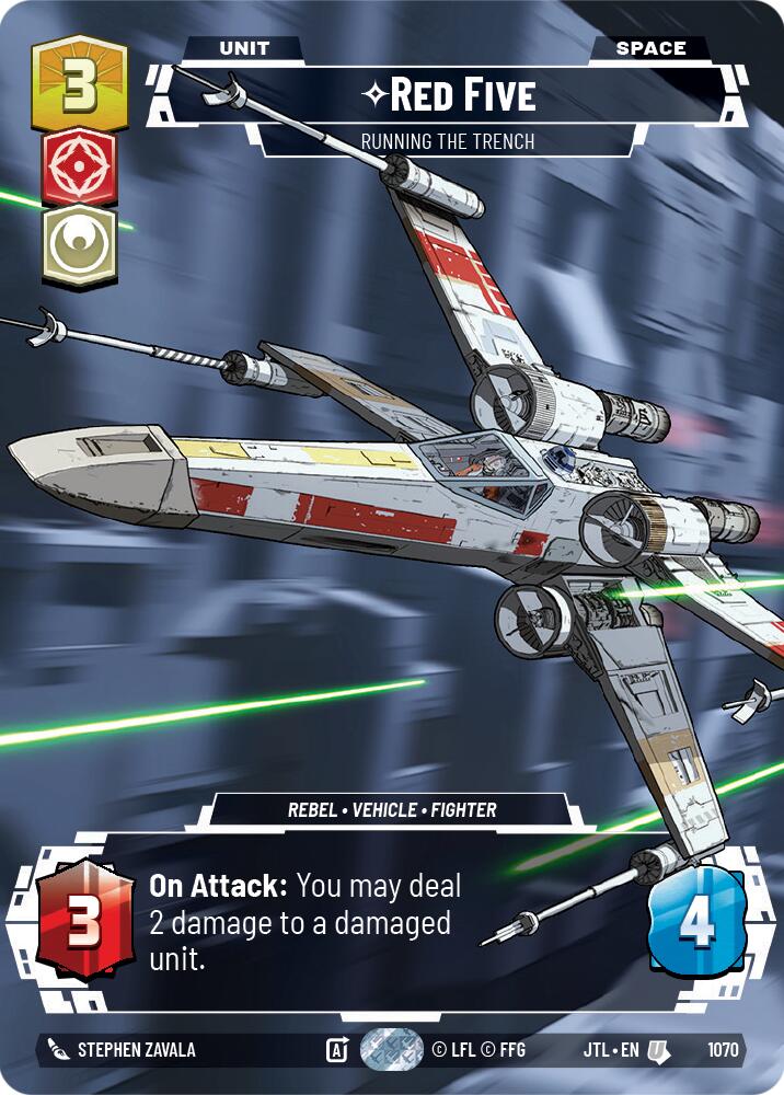 {SW-C}Red Five - Running the Trench (Prestige Foil) (1070) [Jump to Lightspeed]