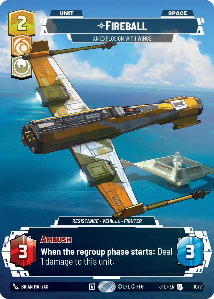 {SW-C}Fireball - An Explosion With Wings (Prestige Foil) (1077) [Jump to Lightspeed]