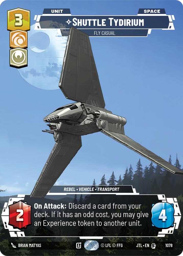 {SW-R}Shuttle Tydirium - Fly Casual (Prestige Foil) (1078) [Jump to Lightspeed]